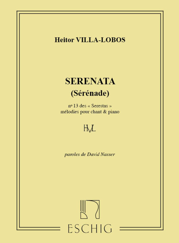 Villa-Lobos Serestas N 13 Cht-Piano